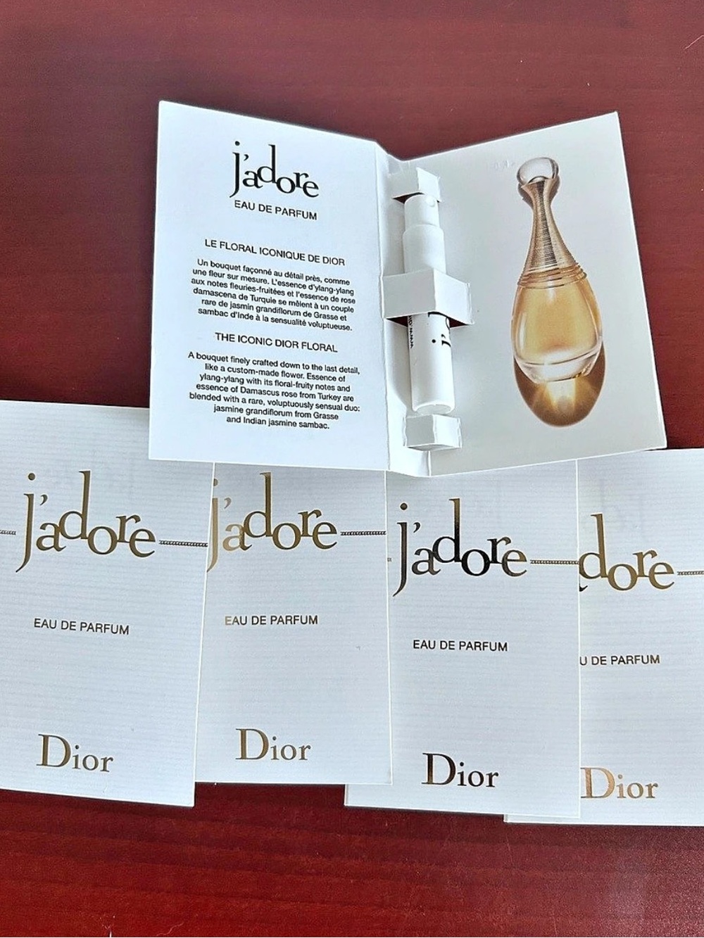 5 pieces Dior J'adore Sample Set